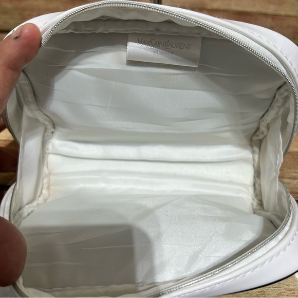 YSL White Cosmetic Bag - Picture 5 of 8